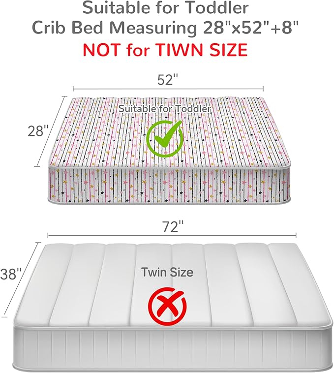 Mooreeke 4 Pieces Toddler Bedding Set - Pink Cute Space Cat Toddler Comforter Sets for Girls, Includes Comforter, Flat Sheet, Fitted Sheet and Pillowcase, Bed in A Bag for Baby Bedroom