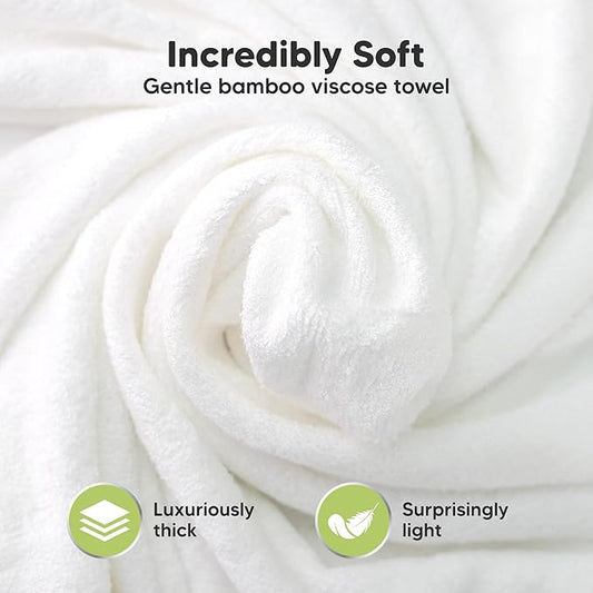 KeaBabies Hooded Baby Towel for Newborn - Viscose Derived from Bamboo Large Baby Bath Towels with Hood for Boys, Girls, Toddler, Extra Absorbent & Soft Newborn Bath Essentials (Wildwood, Regular)