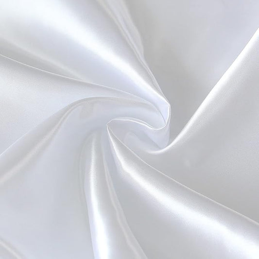 Satin Crib Sheets 2 Pack for Boys Girls, Soft & Silky Crib Sheet for Baby Hair (52"x28"x8") Fitted for Standard Crib Mattress, White Crib Sheets