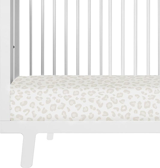 Makemake Organics GOTS Certified Organic Cotton Fitted Crib Sheet Soft Breathable (28"x52", Wild)