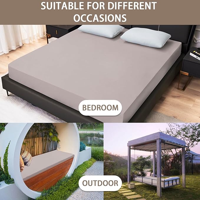 Mecerock 6 Colors Grey Twin Size Waterproof Mattress Protector Washable Mattress Cover Fitted to 18" Deep