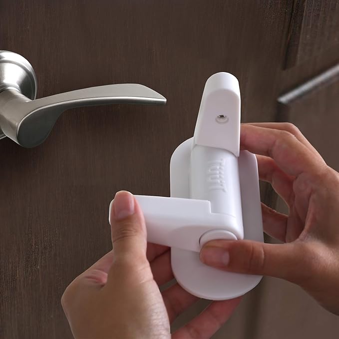 Door Lever Lock Child Proof Doors & Handles, Adhesives - Child Safety by Tuut (2 Pack)