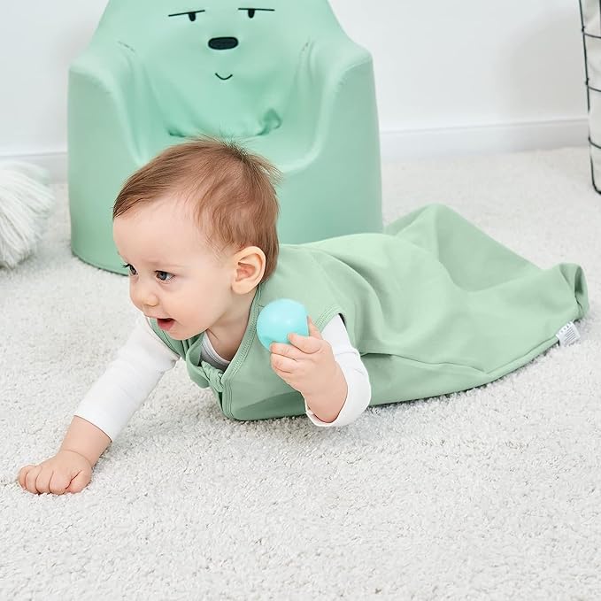 Yoofoss Baby Sleep Sack 6-12 Months 0.5 Tog Wearable Blanket for Baby, 3 Pack 100% Organic Cotton Infant Toddler Sleeping Sack 2-Way Zipper Lightweight Sleep Sack