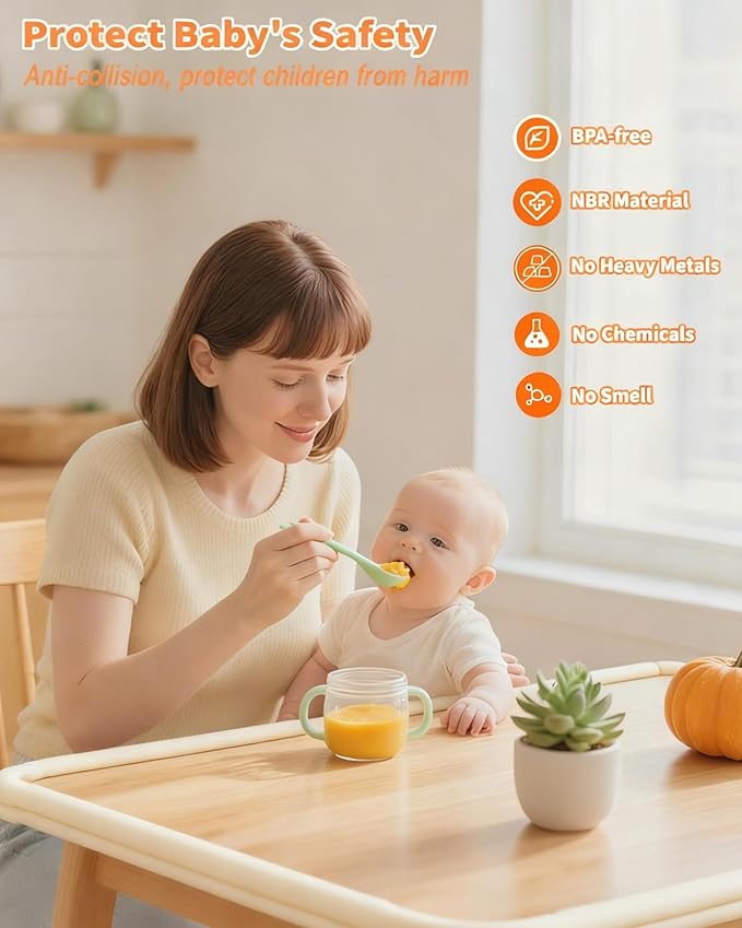 Edge Corner Protector Baby Proofing, 6.56FT 0.6'' Thicken L-Shape Furniture Fireplace Safety Bumper Guard with 6 Corners, Pre-Taped, Soft NBR Rubber Foam, Table Edge Protector for Baby (Beige)