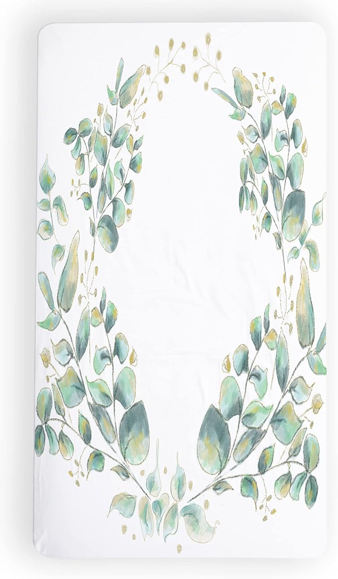 JumpOff Jo - Fitted Crib Sheet, Super Soft Breathable 100% Cotton Baby Crib Sheet for Standard Crib Mattresses and Toddler Beds, 28 in. x 52 in. - Botanical