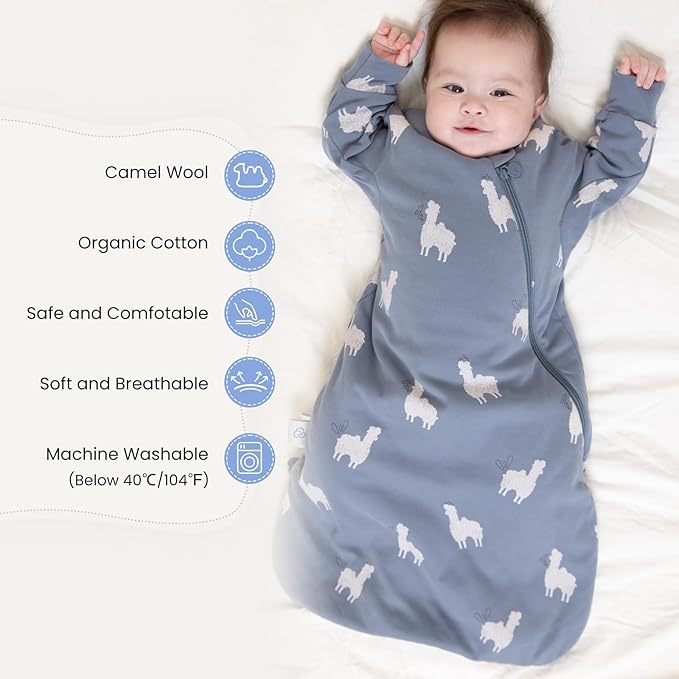 Unisex Sleeping Bag for Babies and Toddlers 1.0 Tog Sleep Sack 18-36 Months, Newborn Sleep Sack, Wearable Blanket Baby, Sleep Sack with Sleeves, Gifts for Baby