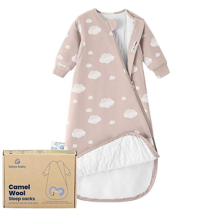 kaiya baby Unisex Sleeping Bag for Babies and Toddlers 1.0 Tog Sleep Sack 6-18 Months, Baby Sleep Sack, Newborn Sleep Sack, Wearable Blanket Baby, One Piece with Sleeves, Gifts for Baby, Pink