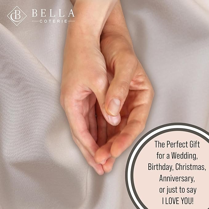 Bella Coterie Luxury Bamboo Viscose Cal King Size Fitted Sheet | 100% Organically Grown | Ultra Soft | Cooling for Hot Sleepers | 18" Deep Pocket [Dune]