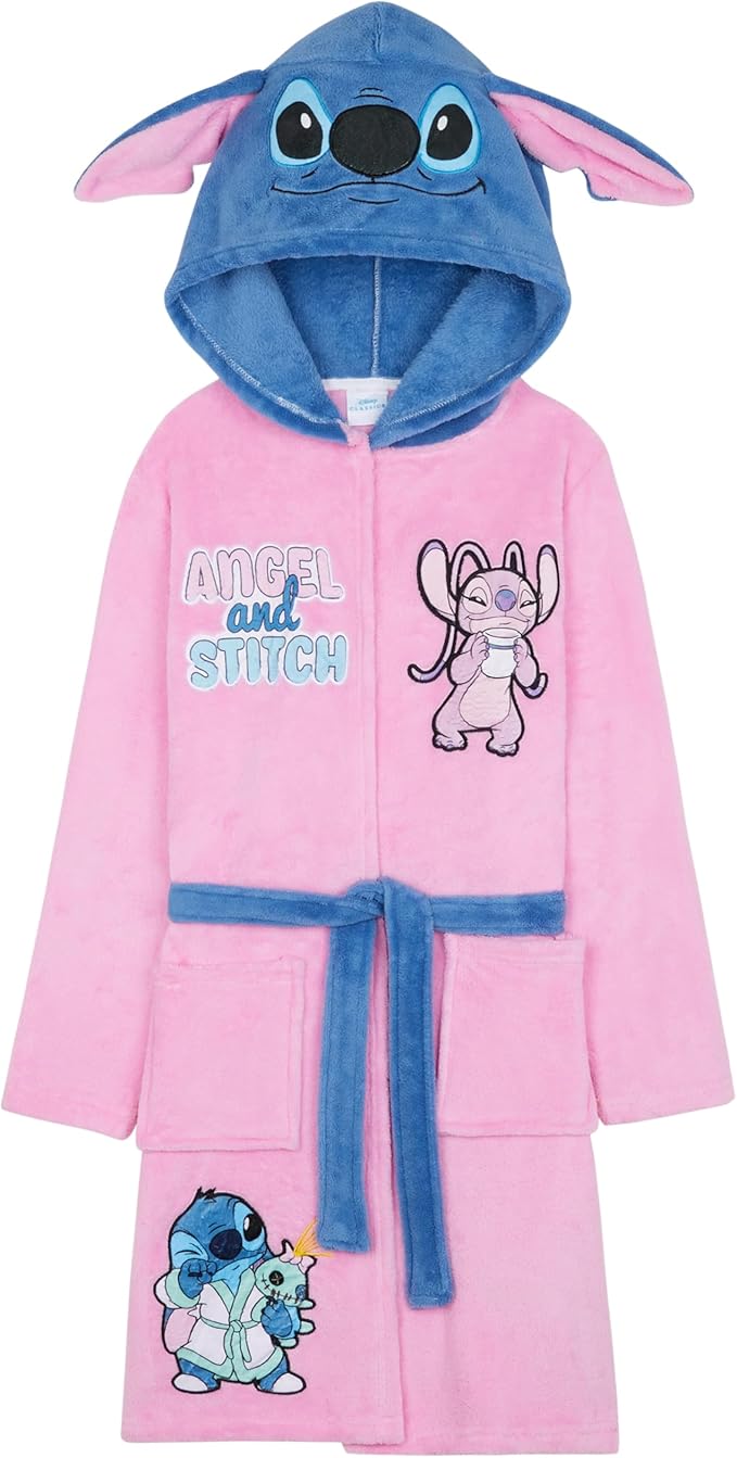 Get Trend Fleece Bathrobe for Girls, Teens, Dressing Gown, Soft Hooded Robe, Cozy Loungewear, Sleepwear Gifts for Girls