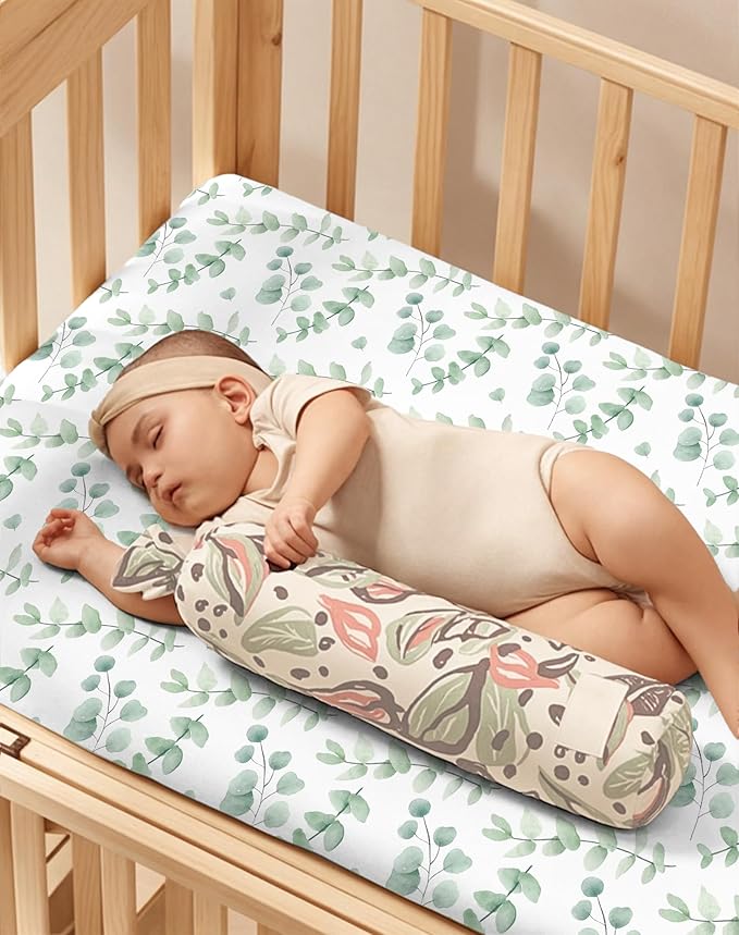 Pack and Play Sheets 2 Pack, Fitted Jersey Knit Mini Crib Sheets for Baby Boys and Girls, Compatible with Graco Pack N Play and Mini Crib Mattress (Bunny Meadow, Pack N Play/Mini Crib Sheets)
