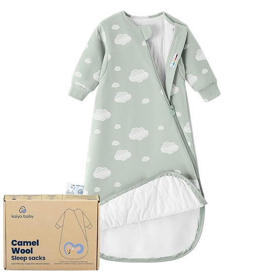 Unisex Sleeping Bag for Babies and Toddlers 1.0 Tog Sleep Sack 0-6 Months, Baby Sleep Sack, Newborn Sleep Sack, Wearable Blanket Baby, One Piece Long Sleeves, Gifts for Toddlers