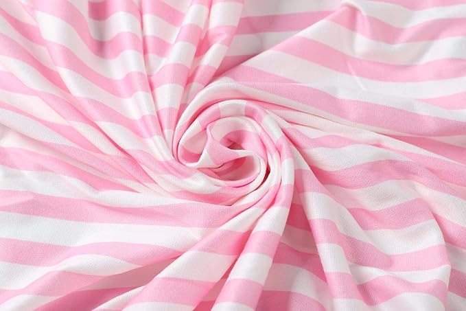 Onacosht Stretchy Bassinet Sheets 33" x 19" Compatible with Mika Micky, KoolaBaby (3 in 1), BabyBond, HARPPA and RICUTON Bedside Bassinet, 3 Pack for Baby Boy and Girl, Pink Arrow Star Stripe Printing