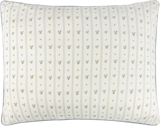 Ely's & Co. Decorative Pillowcase, 20"x26" (Insert Not Included) - Blue Linear Berry Leaf Collection