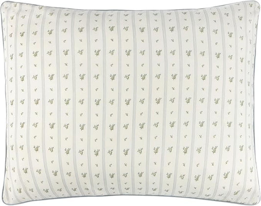 Ely's & Co. Decorative Pillowcase, 20"x26" (Insert Not Included) - Blue Linear Berry Leaf Collection