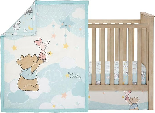 Bedtime Originals Starlight Pooh 3-Piece Crib Bedding Set - Blue, Animals