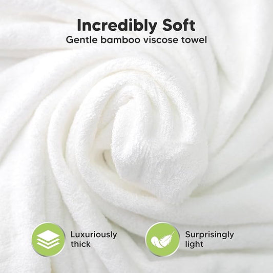 KeaBabies Hooded Baby Towel for Newborn - Viscose Derived from Bamboo Large Baby Bath Towels with Hood for Boys, Girls, Toddler, Extra Absorbent & Soft Newborn Bath Essentials (Unicorn, Regular)