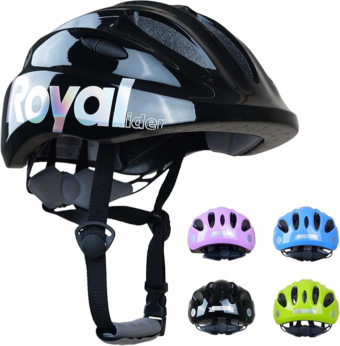 RoyalBaby Kids Helmet 0.47 lb Ultra-Lightweight & Adjustable for Ages 5-13 Years, Ideal for Cycling, Scooter, Balance Bike & More Sports, 4 Vibrant Colors Available