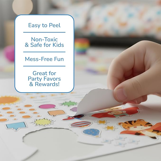 ArtCreativity Sticker Activity Book for Kids and Adults - 600+ Creative Stickers, 12 Unique Scenes & Coloring Book Pages - Toddler Road Airplane Travel Essentials - Fun Craft Gift for Boys and Girls