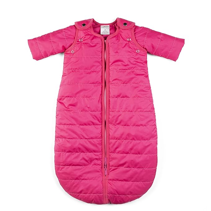 Baby Deedee Sleep Nest Travel Quilted Baby Sleeping Bag Sack with Sleeves, Hot Pink, Large (18-36 Month)