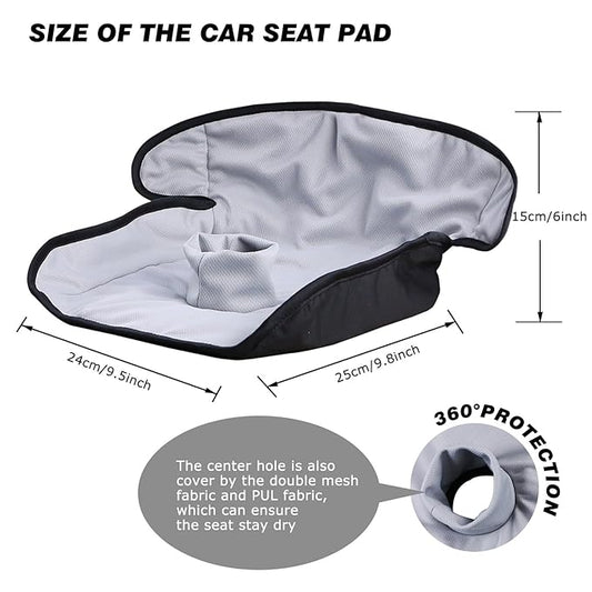 Piddle Pads, Multi-use and Leak Free Lines for Baby Stroller, High Chair & Car Seat, Waterproof Toilet Training Seat Covers for Toddles (Gray,2packs)