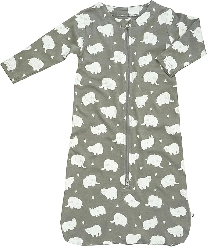 Babysoy Long Sleeve Wearable Blanket Sleep Sack, Infant to Toddler Sleeping Bag, Choose from size 0-24 Months