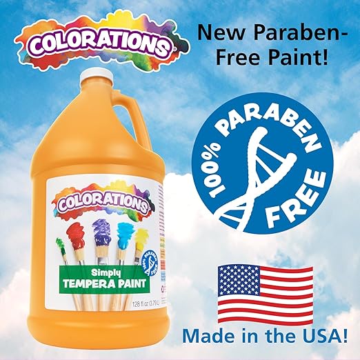 Colorations Paraben-Free Tempera Paint for Kids - 1 Gallon, Vibrant Violet. Non-Toxic and Made in the USA, Classroom Must Haves, Bulk Arts and Crafts Supplies