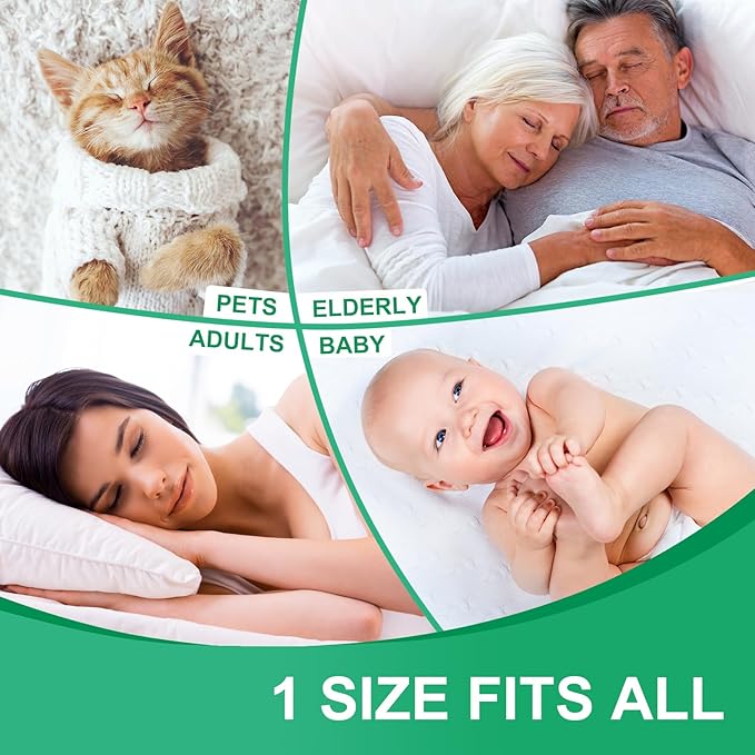 Bed Pads for Incontinence Washable Waterproof, 47" x 31" (Pack of 1) - Reusable Large 4-Layer Soft Pee Pads for Adults, Women, Elderly, Pets, Bed Underpads for Bed, Sofa, Couch, Furniture - KELISITING