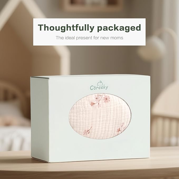 Muslin Bedside Sleeper Bassinet Fitted Sheets, 3 Pack Cotton Baby Sheet for Boys & Girls, Soft, Compatible with Baby Delight, Dream On Me, AMKE and Other Rectangle Mattress (Daisy Petal)