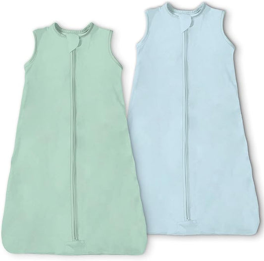 Toddler Sleep Sacks 2T-3T-4T, 0.5 TOG Light Summer Wearable Blankets, Extra Long XL Sleeping Bags, 2 Pack