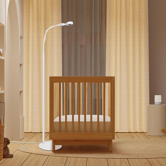 Floor Stand for Nanit Pro Baby Monitor, Gooseneck Swivel Holder Mount with Adjustable Height and Stable Base,Without Tools or Wall Damage(Camera not Included)