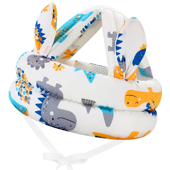 Baby Helmet Accmor Breathable Baby Head Protector for Crawling Walking Running, Lightweight Infant Safety Head Guard Cap Adjustable Toddler Head Protection with Soft Cushion for 6-24 Months Boys
