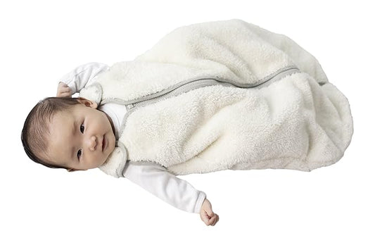 Baby Deedee Sleep Nest Teddy Baby Sleeping Bag, Ivory, Large (18-36 Months)