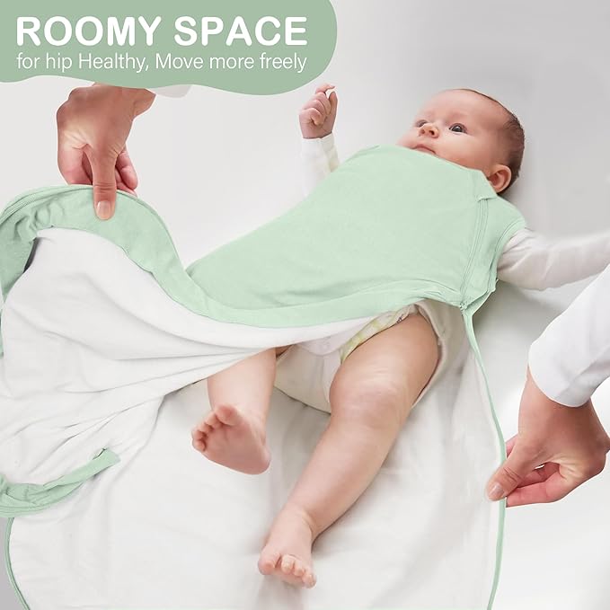 MEXXI Sleep Sack 1.0 TOG, Rayon Made from Bamboo Sleep Sack, Ultra Soft Wearable Blanket for Baby with 2-Way Zippers