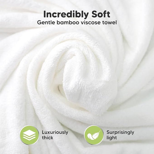 KeaBabies Hooded Baby Towel for Newborn - Viscose Derived from Bamboo Large Baby Bath Towels with Hood for Boys, Girls, Toddler, Extra Absorbent & Soft Newborn Bath Essentials (Frog, Regular)