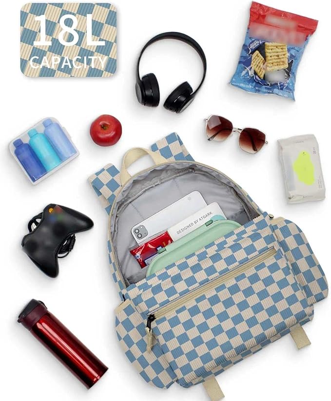 Corduroy Kids Backpack for Boys 6-10: Boys Backpacks for Elementary Kindergarten 15” H Fit Folder