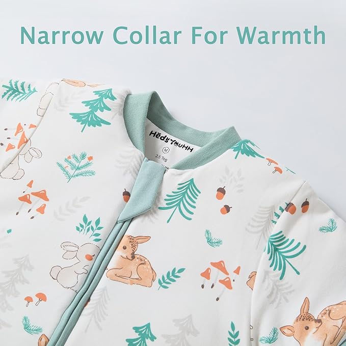 2.5 Tog Winter Sleep Sack with Feet for Baby/Toddler, Sleeping Bag with Legs & Detachable Sleeves