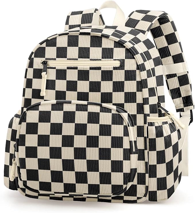 atgark Corduroy Toddler Backpack for Boys 2-5, Cute Kids Backpacks Boys - Preschool Kindergarten Backpack 13.7" H Fit Folder