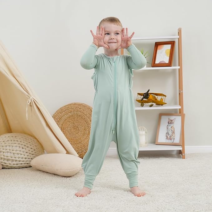 Toddler Sleep Sack with Feet, 0.5 TOG Baby Sleeping Bag with Legs Walker Sleep Sack for Babies 12-24M 2T-3T