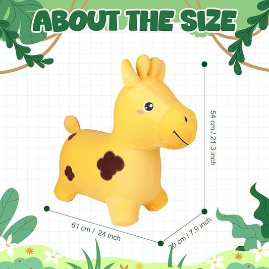 Inflatable Bath Toys Giraffe Ride On Toy for Kids Toddlers Boys and Girls