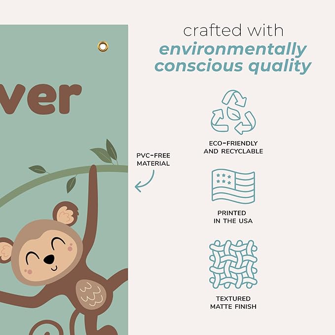 Prints Next Day – Custom Safari Growth Chart for Kids – 12" x 43.5" Wall Height Chart – Personalized with Name – Jungle Nursery & Room Decor – Birthday – PVC-Free – Printed in USA