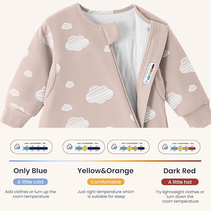 kaiya baby Unisex Sleeping Bag for Babies and Toddlers 1.0 Tog Sleep Sack 6-18 Months, Baby Sleep Sack, Newborn Sleep Sack, Wearable Blanket Baby, One Piece with Sleeves, Gifts for Baby, Pink
