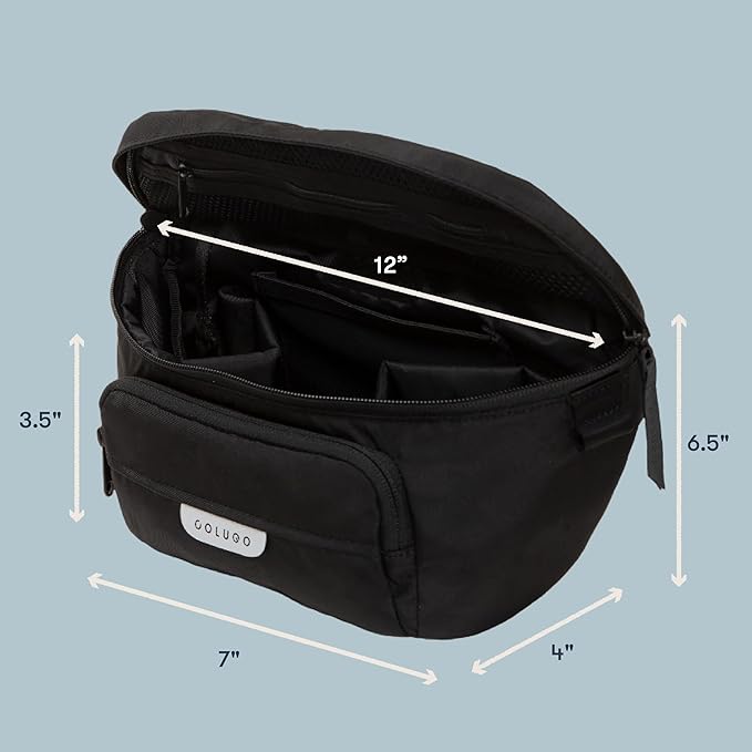Colugo On-The-Go Stroller Organizer Insert with Zipper, Caddy with Cup Holder, Stroller Accessories for Parents specially designed to fit to your stroller with Non Slip Straps (Dune Zebra)