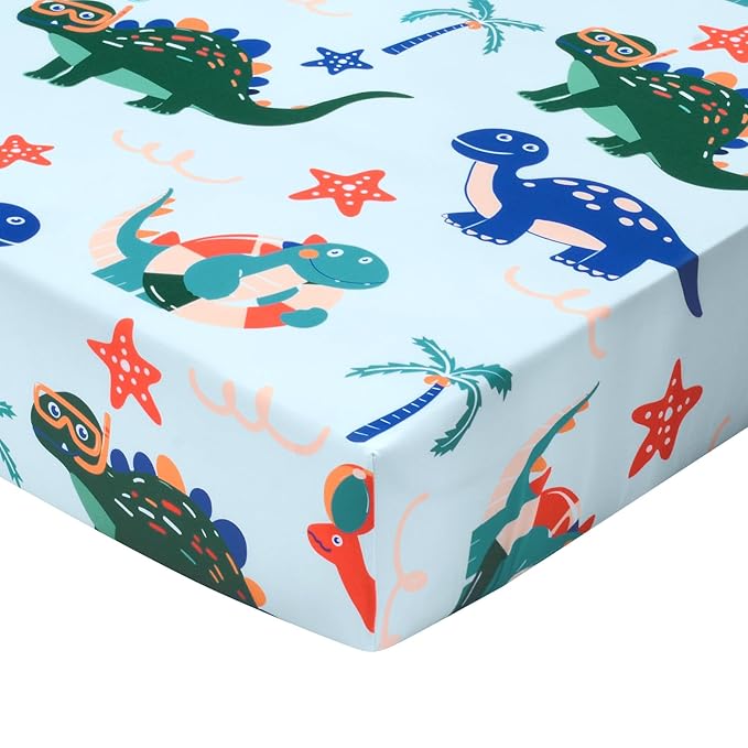 UOMNY Crib Sheet,Boys Girls Crib Sheets Baby Sheet for Standard Crib and Toddler Mattresses Nursery Bedding Sheet Crib Mattress Sheets for Boys and Girls 1 Pack Toddler Sheet