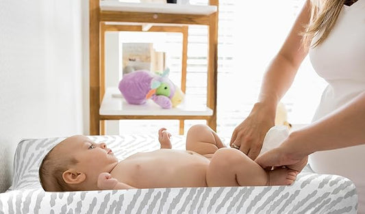 Bublo Baby Changing pad Cover - 5 Pack 100% Organic Jersey Cotton Changing Table Cover - Changing pad Covers - Changing pad Sheets - Changing Table pad Cover Sheets for 32” x 16” Baby Pads