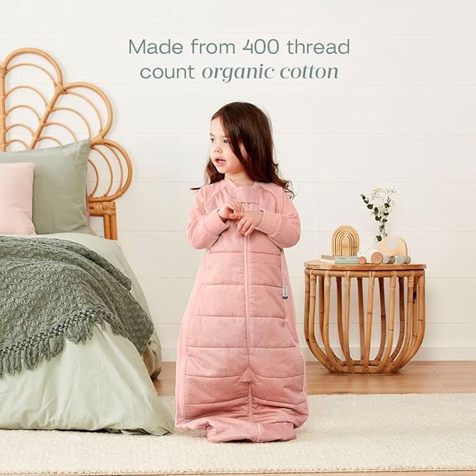 ergoPouch Sleep Suit Bag 3.5 TOG – Baby Sleep Sack & Wearable Blanket, 2-in-1 Convertible Sack to Suit with Legs for Safe Movement, Regulates Temperature Overnight, Unisex (2-4 Years, Berries)
