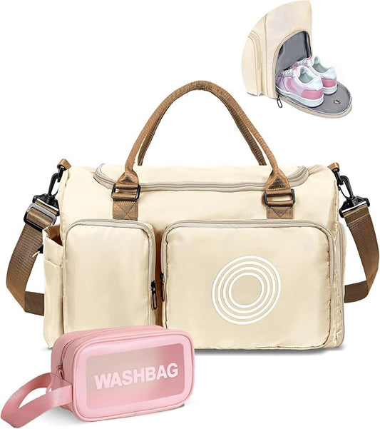 Elilier Initial Travel Duffel Bag, Sports Gym Bag, Personalized Weekender Bag,Monogram Overnight Bag, Birthday Gifts Daughter Gifts Friend Gifts, class of 2025 gifts