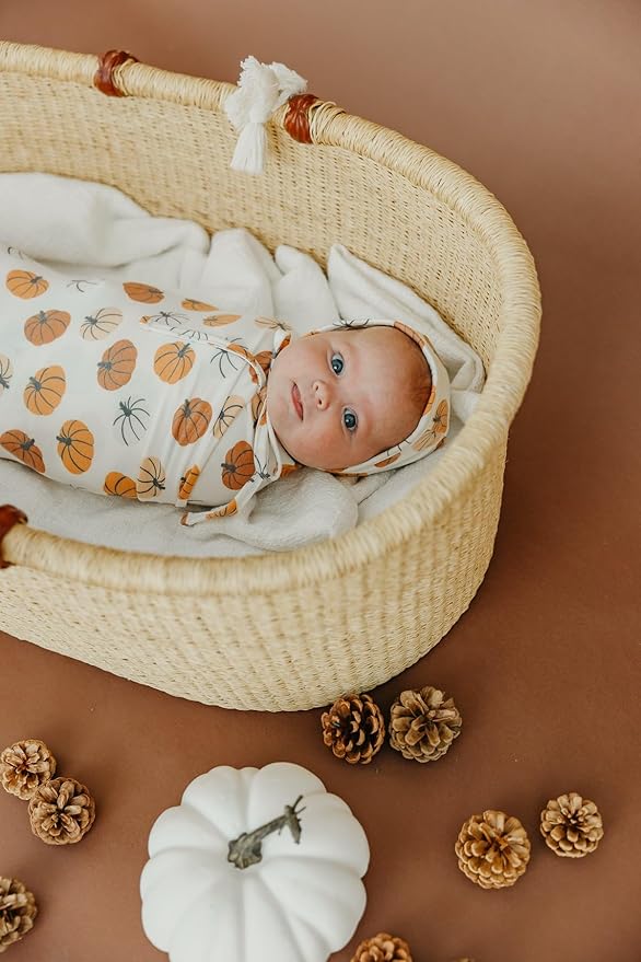 Copper Pearl Baby Swaddle Blanket - Premium Knit Baby Blanket, Large Soft Stretchy Receiving Blankets for Baby Boy and Girl, Swaddles for Newborn, Infant, and Toddler (Karver)