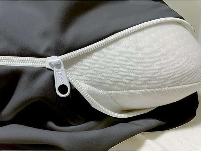 Mattress Protector Crib Size 100% Waterproof Zippered Cover, 6 Inches Deep, Six-Sided Mattress Encasement for Bed, Zipper Closure Style (Dark Grey)