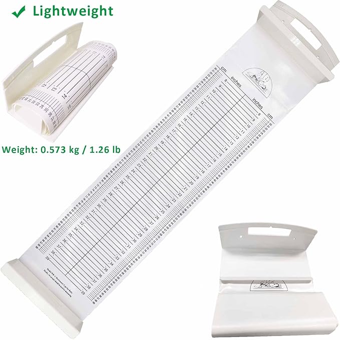 Baby Height Measuring Mat & Growth Chart - Infantometer Height Ruler for Newborns, Toddlers & Infants - Pediatrician Recommended Growth Chart for Home Use & Visits