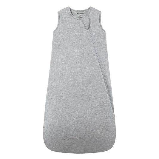 Mosebears Unisex Rayon Made from Bamboo Wearable Blanket with 2-Way Zipper,2.5 Tog Baby Winter Sleep Sack (Grey,18-36 Months)